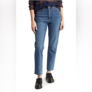 Madewell The Perfect Vintage Jeans in Alstyne Wash Cropped Raw Hem